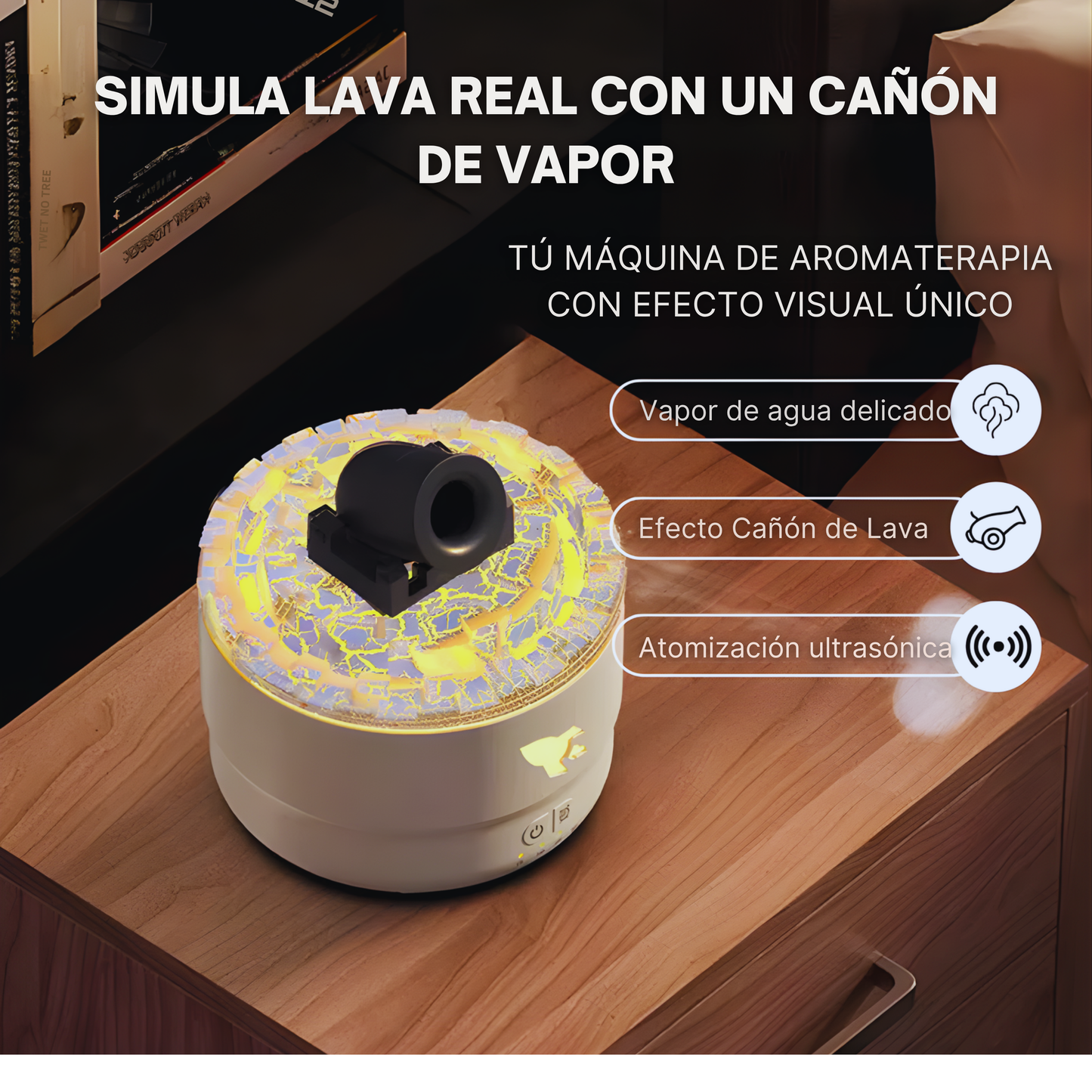 Difusor con Efecto de Cañon de Lava